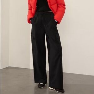 NWOT Athleta Black Wide Leg Pants